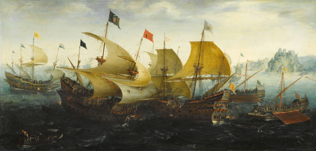 La battaglia di Cadice del 1587 da Aert van Antum