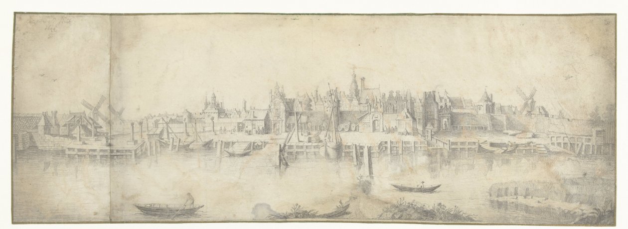 Veduta di Gouda da Aert van Waes