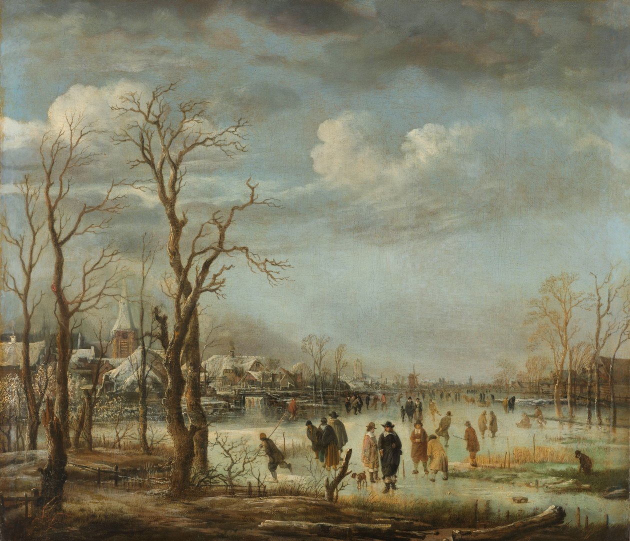 Veduta del fiume in inverno da Aert van der Neer