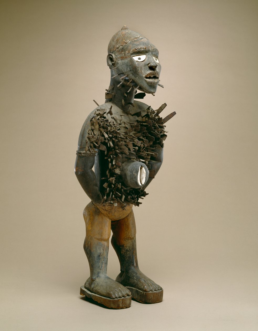 Figura di chiodo (nkisi nkondi) Yombe, Congo da African
