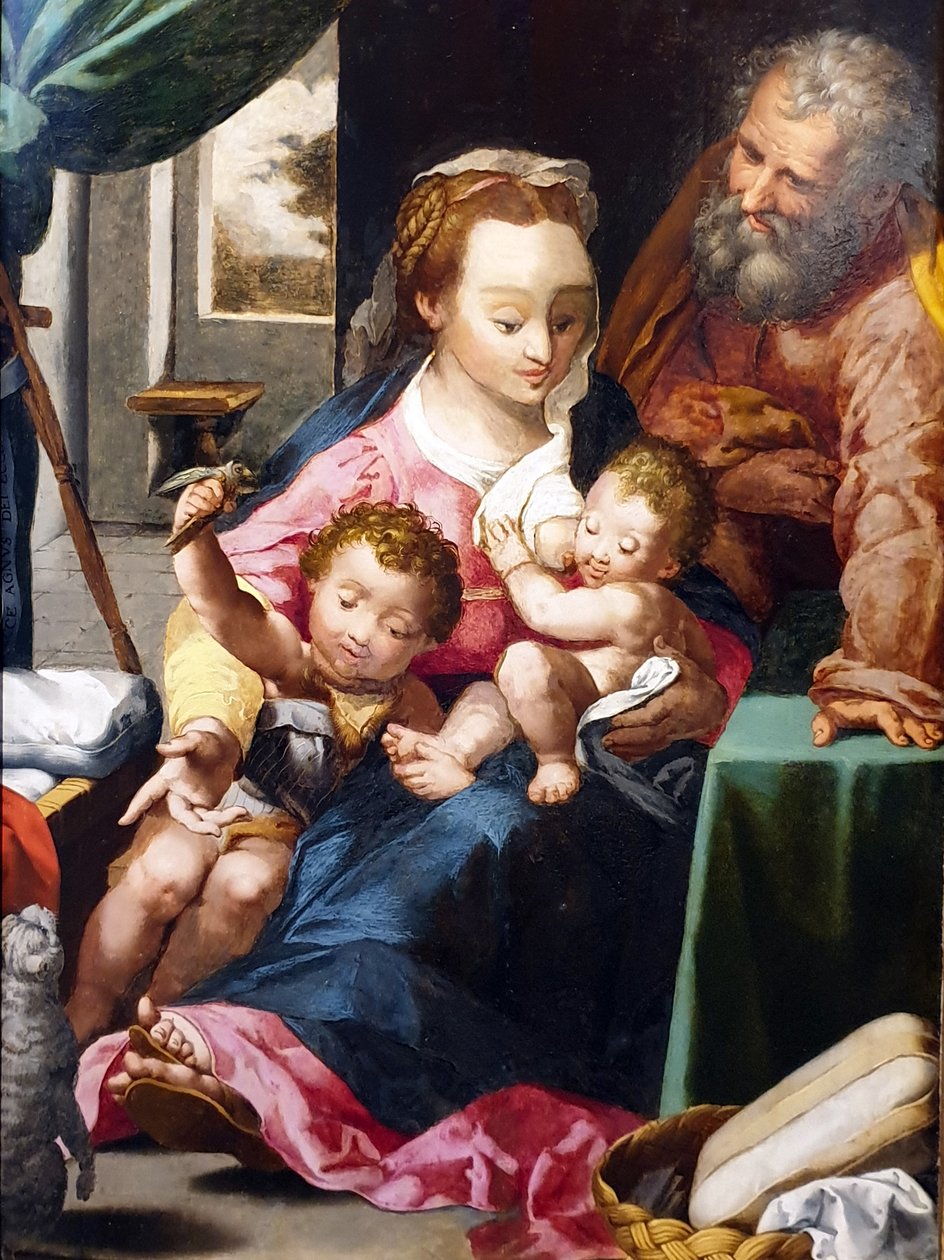 Il gatto madonna da after Federico Barocci