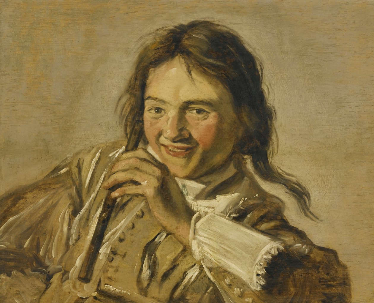 Un ragazzo con un flauto da After Frans Hals