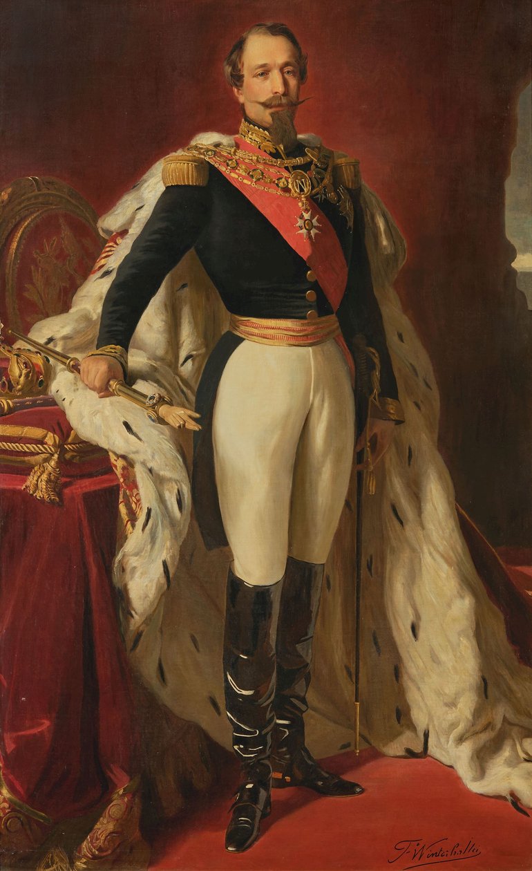 Franz Xaver Winterhalter (dopo) Napoleone III in abito da incoronazione da after Franz Xaver Winterhalter