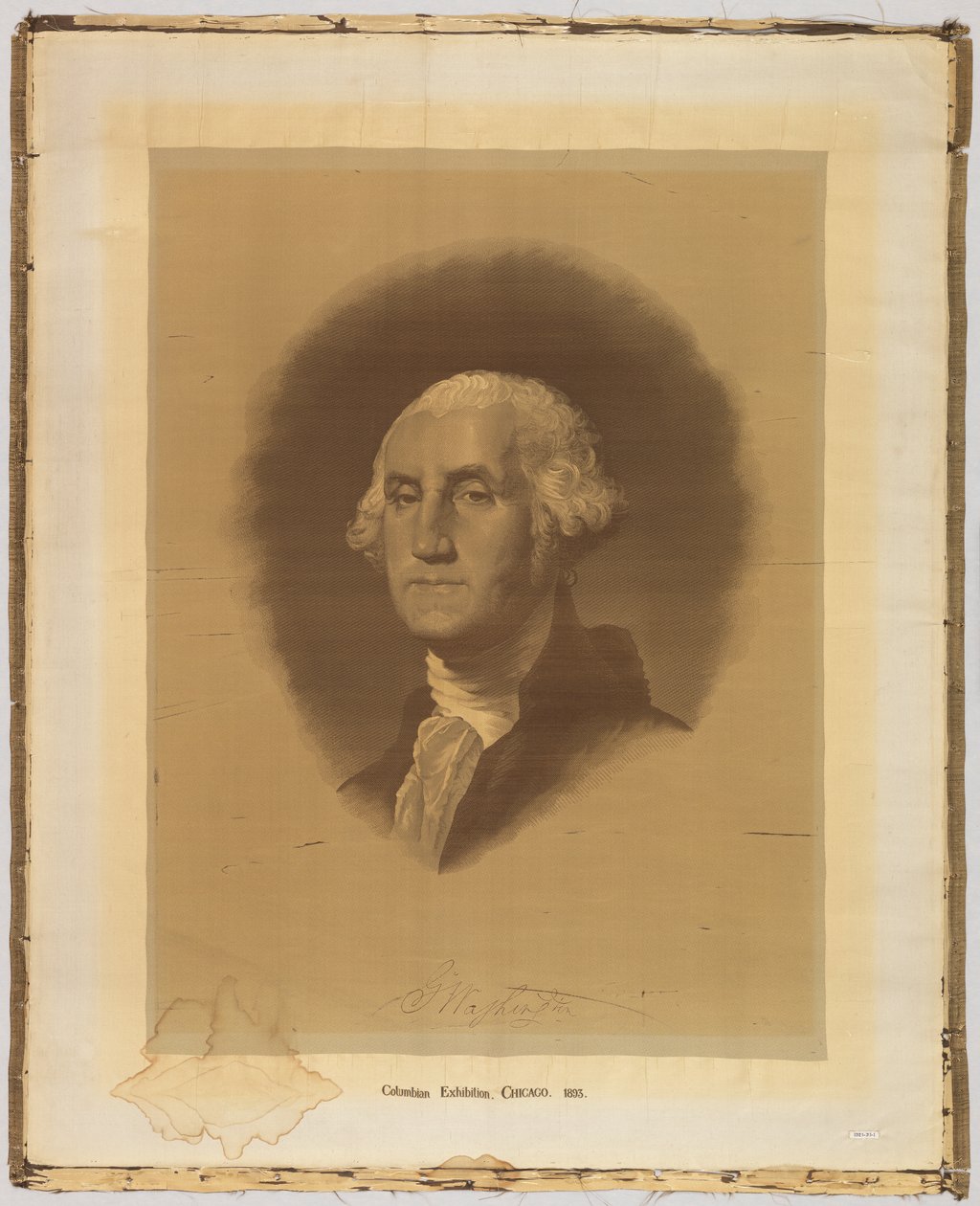 Ritratto tessuto da After Gilbert Stuart
