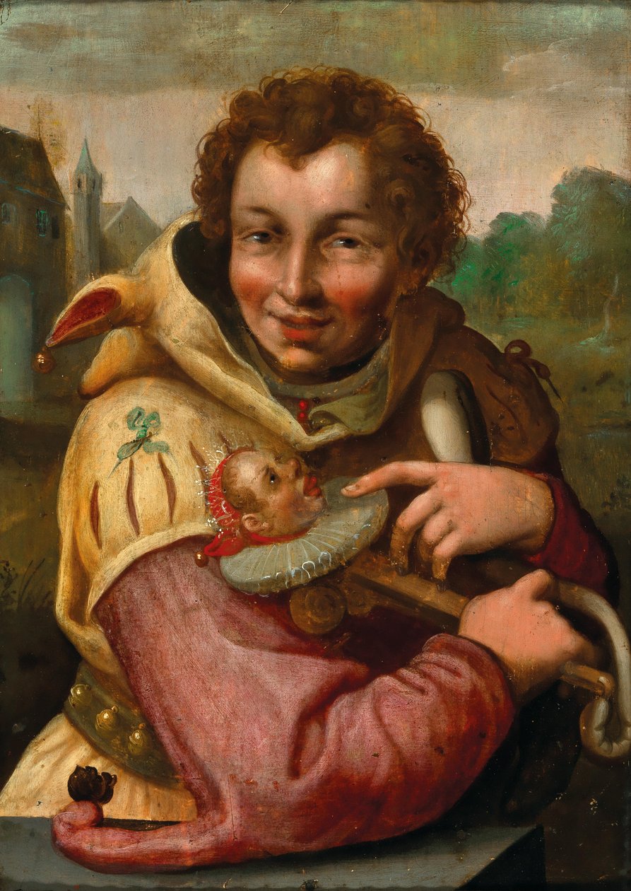 Giullare con marotte secondo Goltzius da after Hendrik Goltzius