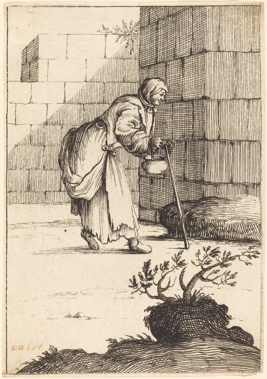 Mendicante donna da After Jacques Callot