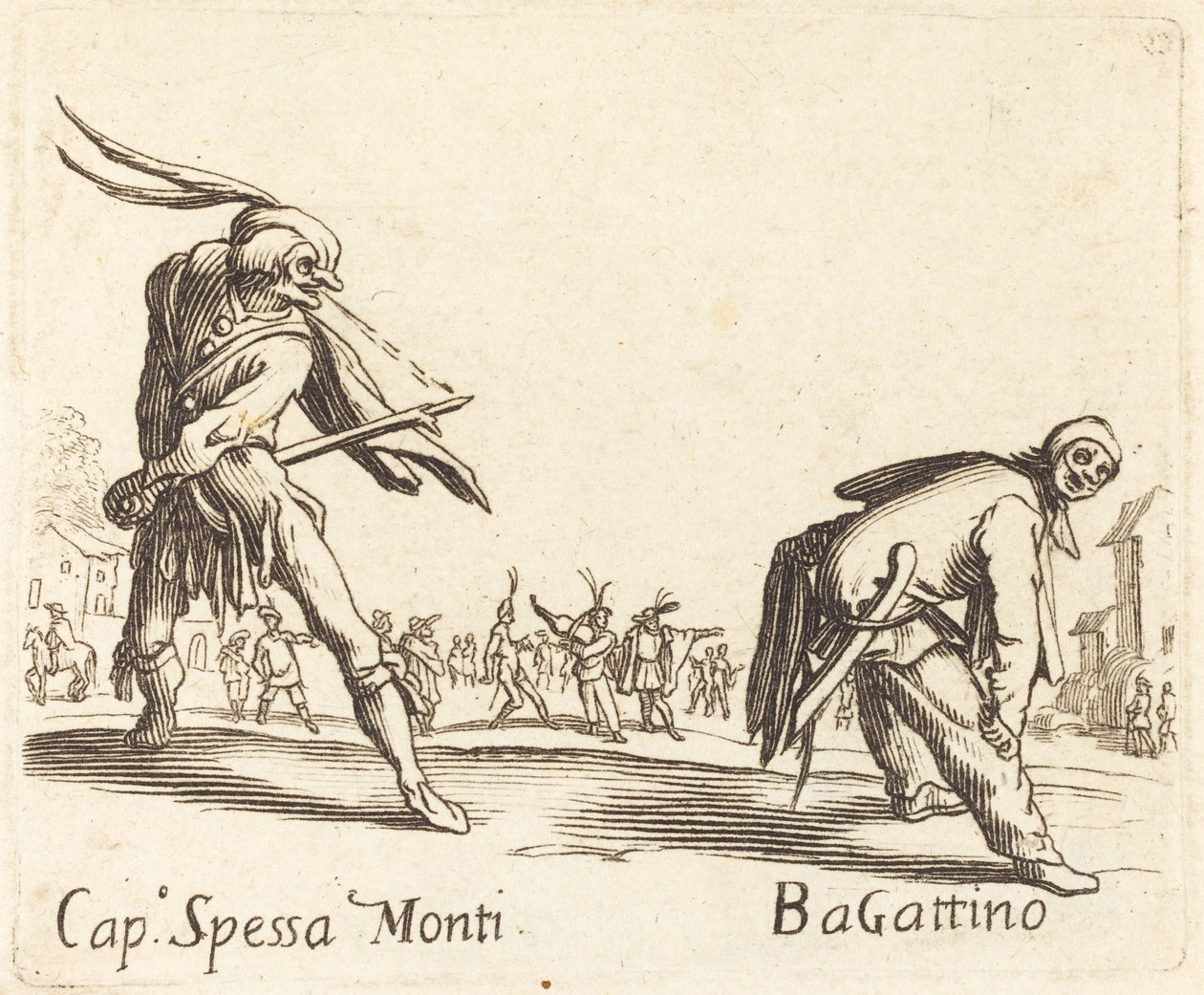 Cap. Spessa Monti e Bagattino da After Jacques Callot