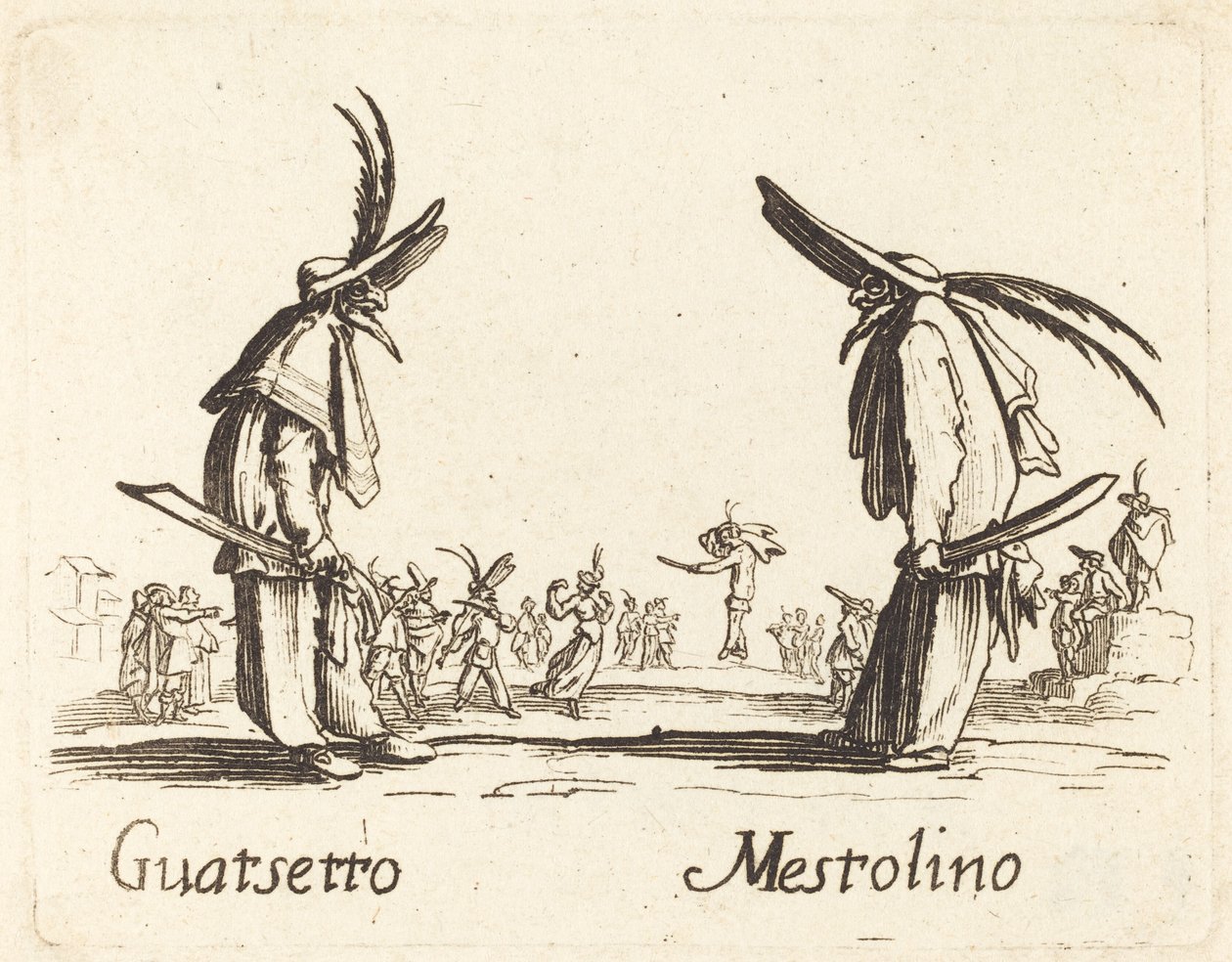 Guatsetto e Mestolino da After Jacques Callot