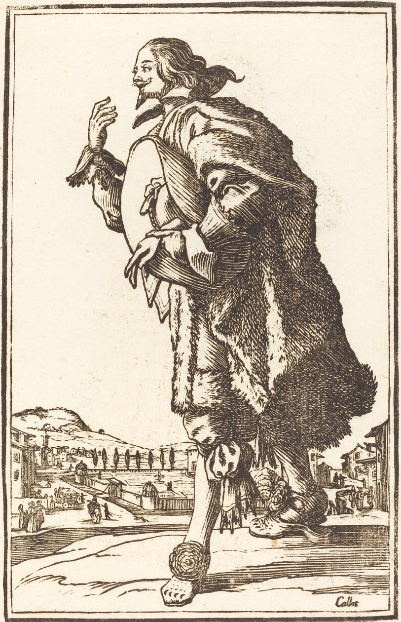 Nobile con Cappello di Feltro, che Si Inchina da After Jacques Callot
