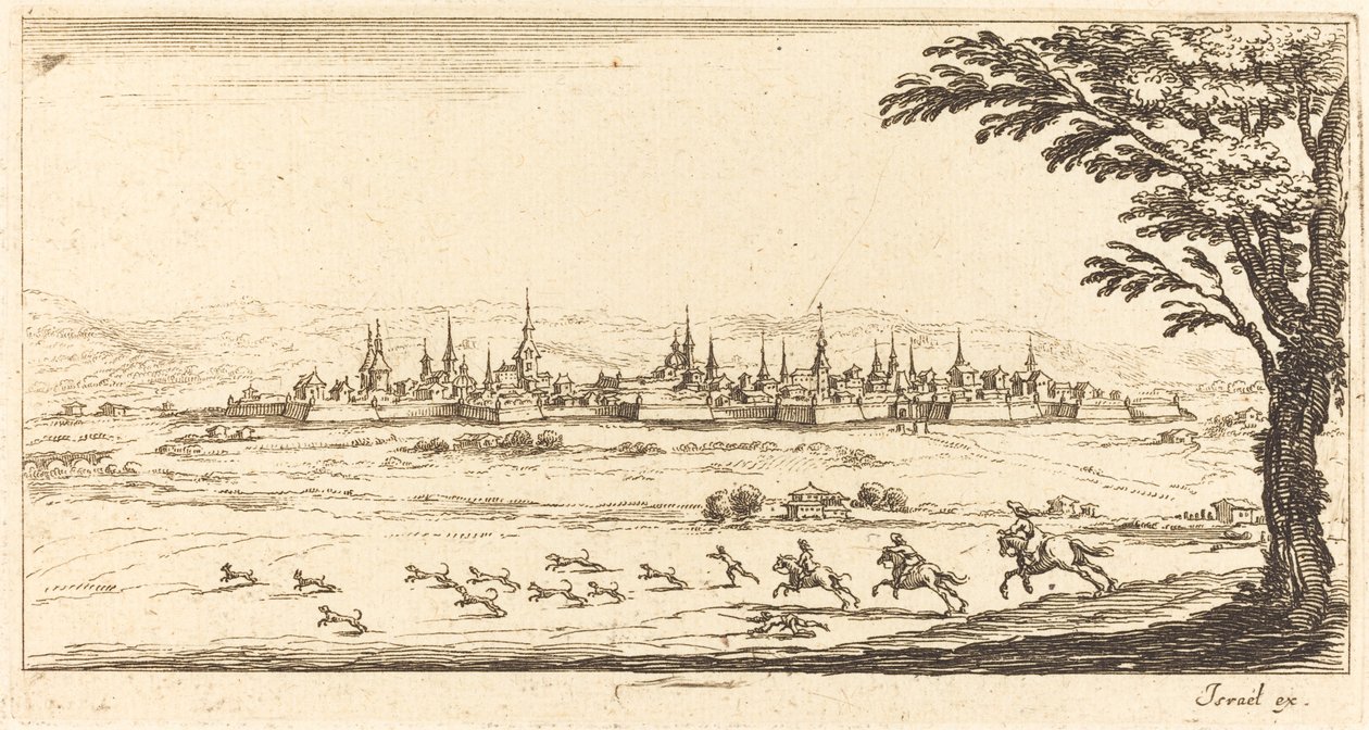 Veduta di Nancy da After Jacques Callot