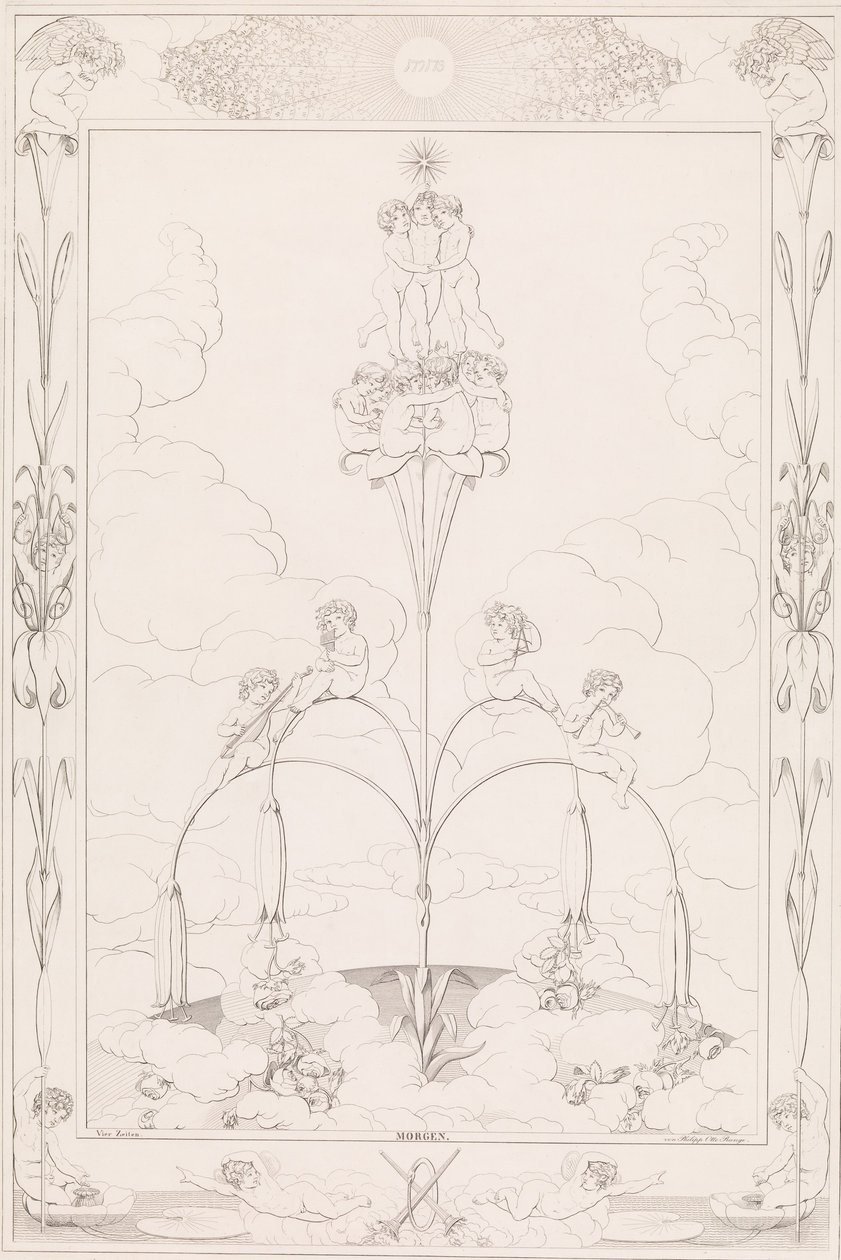 Mattina, dalla serie Le ore del giorno, 1807 da After Philipp Otto Runge