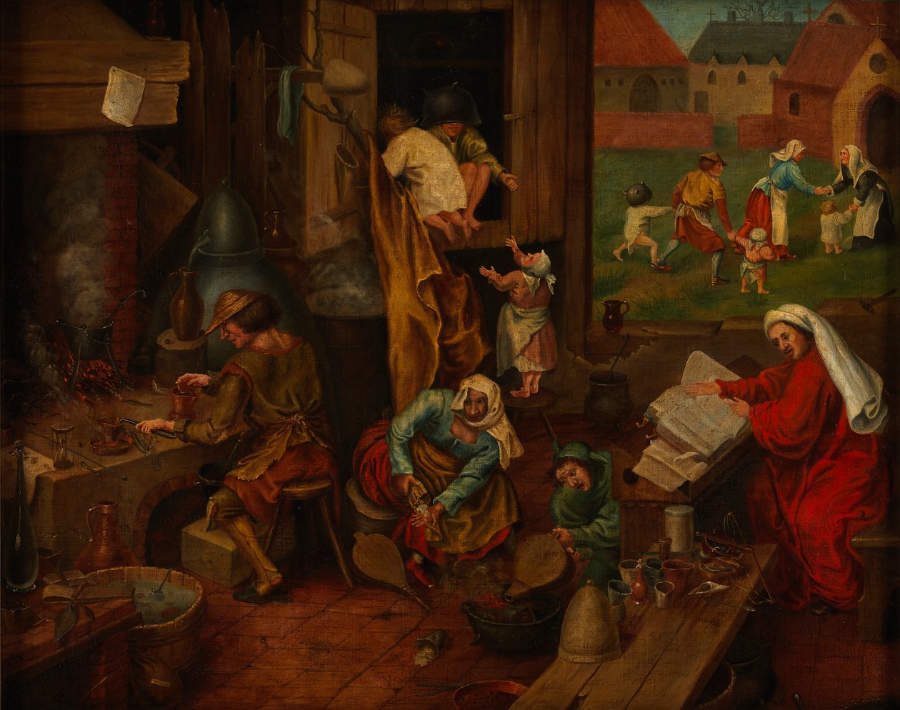 Un alchimista da After Pieter Brueghel the Elder