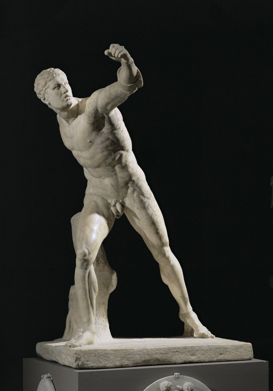 Il gladiatore Borghese, ritrovato ad Anzio, in Italia, intorno al ... da Agasias Agasias