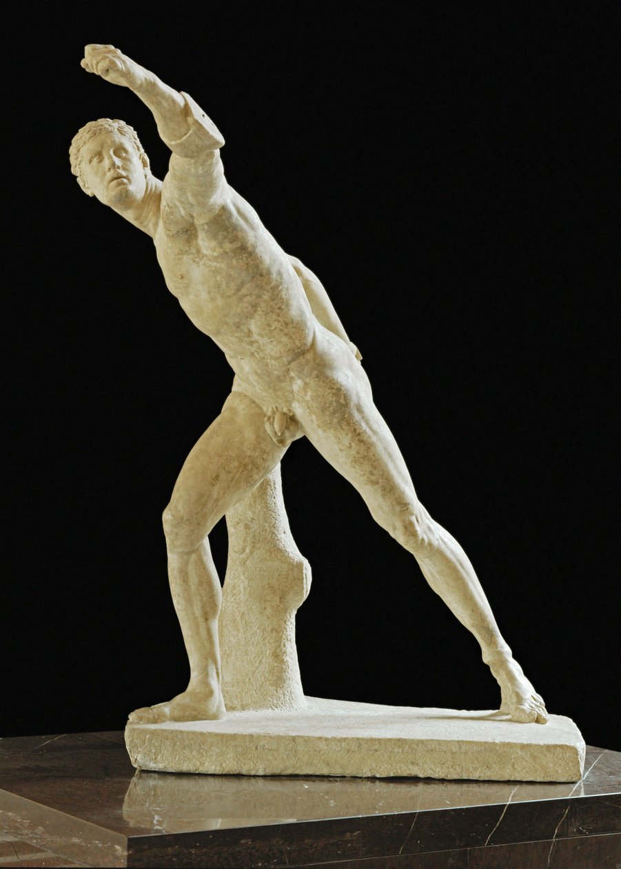 Il gladiatore Borghese, ritrovato ad Anzio, in Italia, intorno al ... da Agasias Agasias
