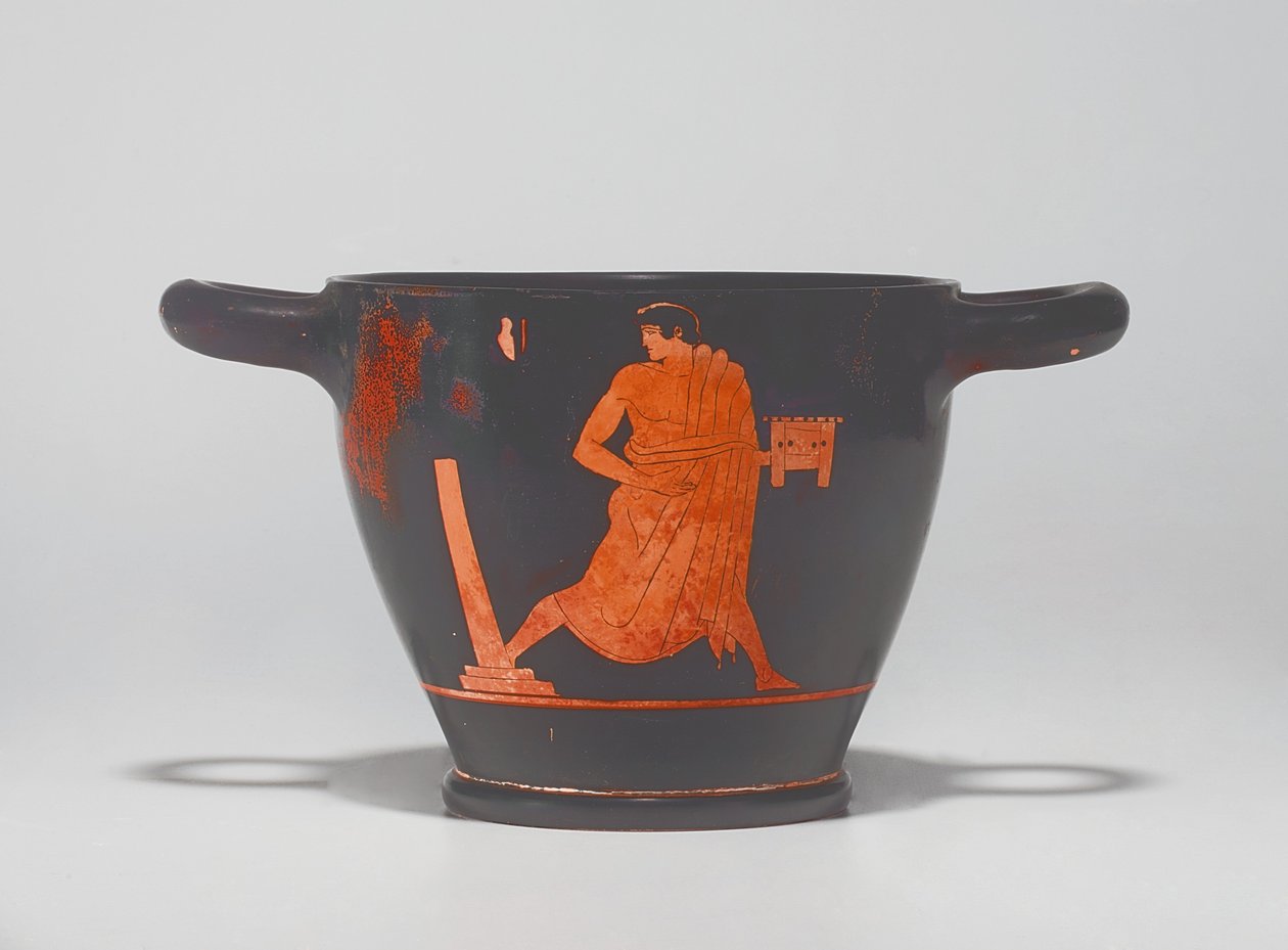 Skyphos a figure rosse attiche, c. metà del V secolo a.C. da Agathon Painter (attr. to)