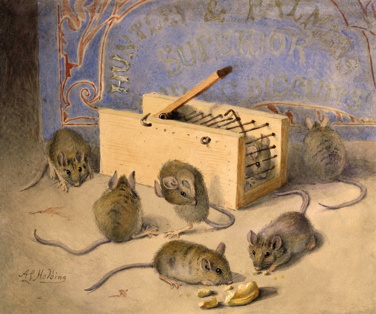 Topi e biscotti superiori Huntley - Palmer, c.1920 da Agnes Louise Holding