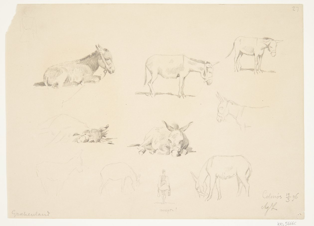 Foglio di studio con animali da Agnes Lunn
