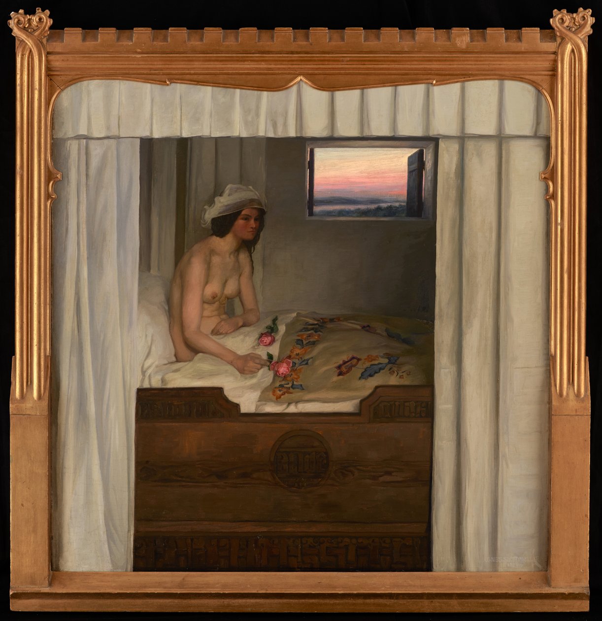 Jomfru Blidelil (La fanciulla Blidelil) (olio su tela) da Agnes Slott-Muller