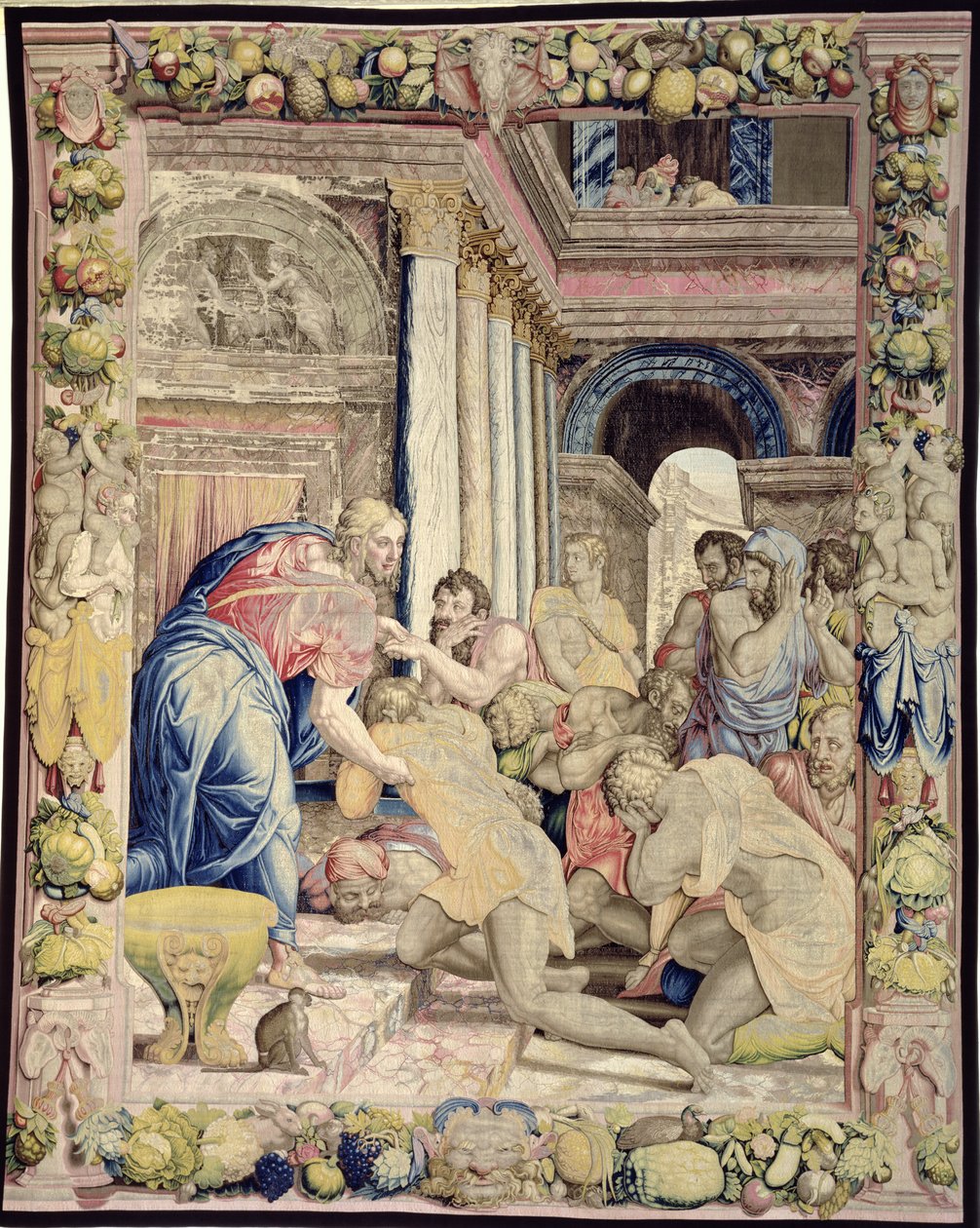Giuseppe si fa riconoscere dai suoi fratelli, dalla Sala dei Dugento, 1546-53 da Agnolo and Karcher, Nicholas Bronzino