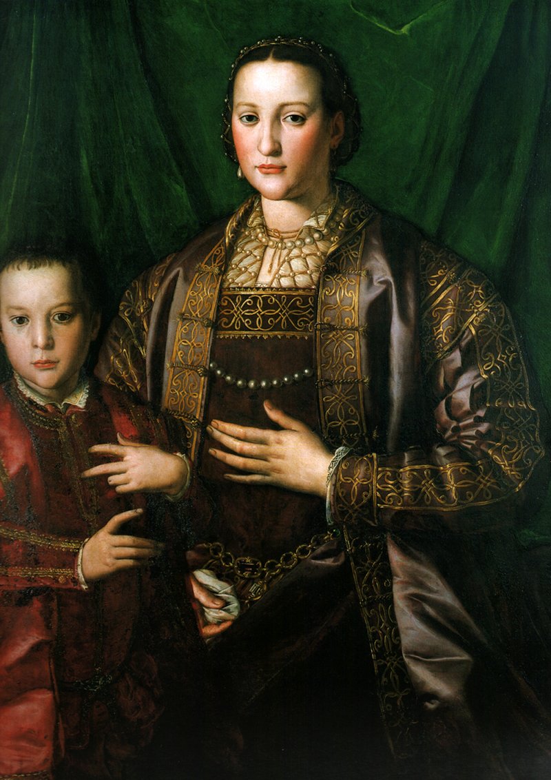 Eleonora di Toledo con il figlio Francesco da Agnolo Bronzino