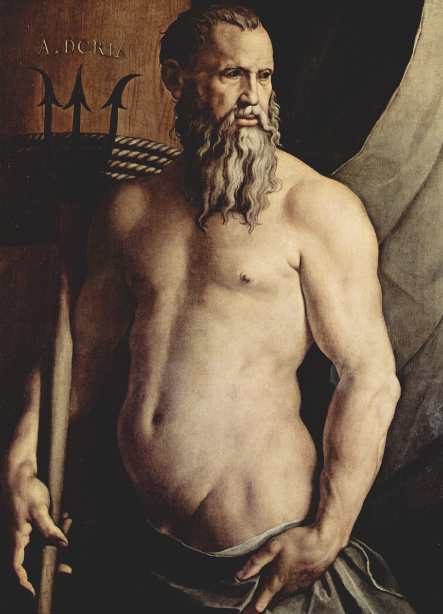 Ritratto di Andrea Doria come Nettuno da Agnolo Bronzino