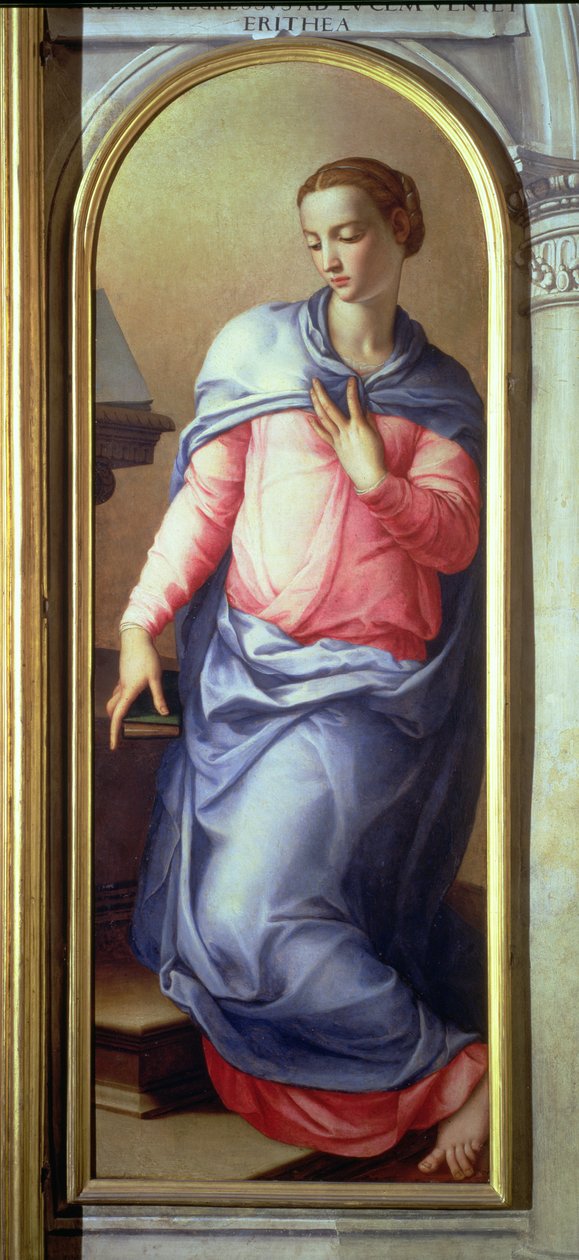 La Vergine, pannello destro di un