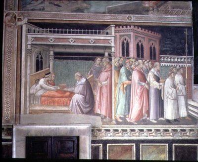 Il miracolo della Sacra Cintola, (dettaglio) dal ciclo della Vita della Vergine e Leggenda della Sacra Cintola, dalla Cappella della Sacra Cintola da Agnolo Gaddi