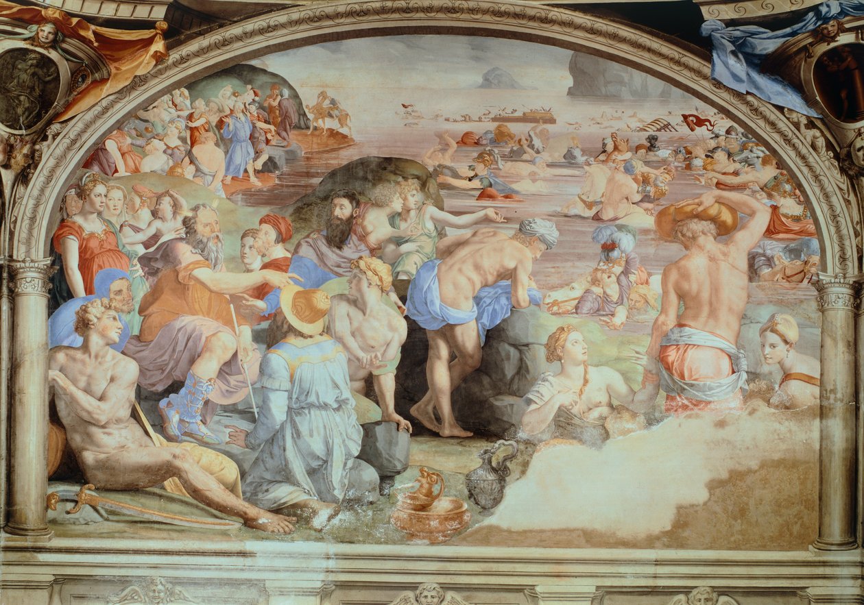 Attraversamento del Mar Rosso da Agnolo Bronzino