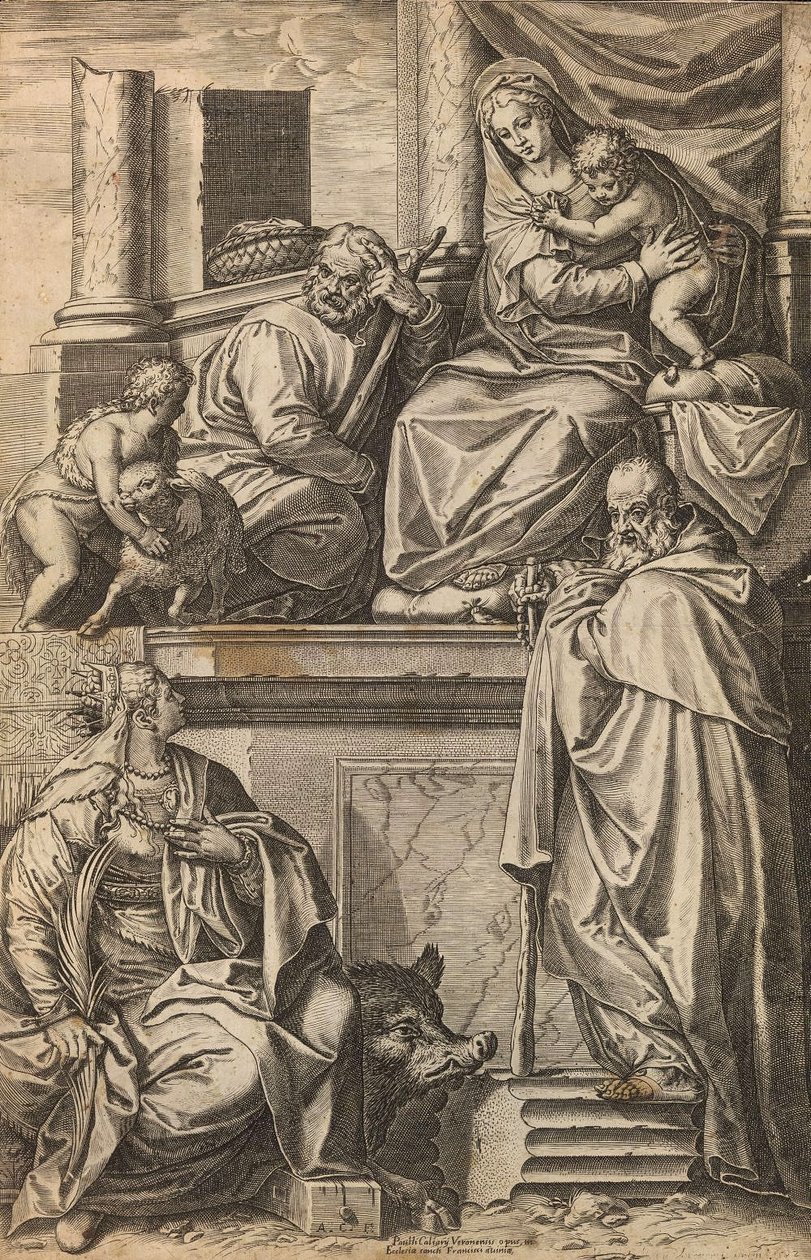 Sacra Famiglia con San Giovanni Battista, Santa Caterina e Sant