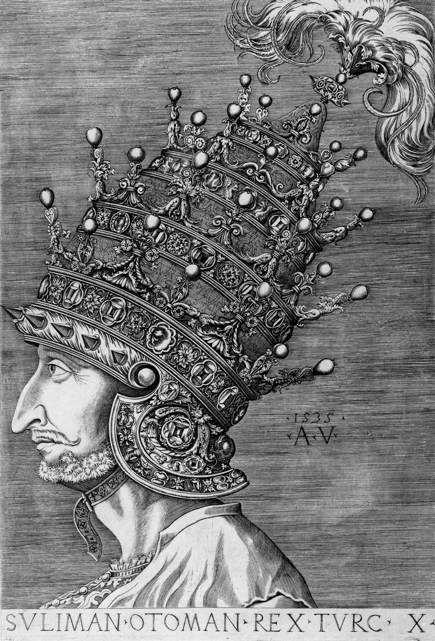 Solimano il Magnifico (1494-1566), 1535 da Agostino Musi