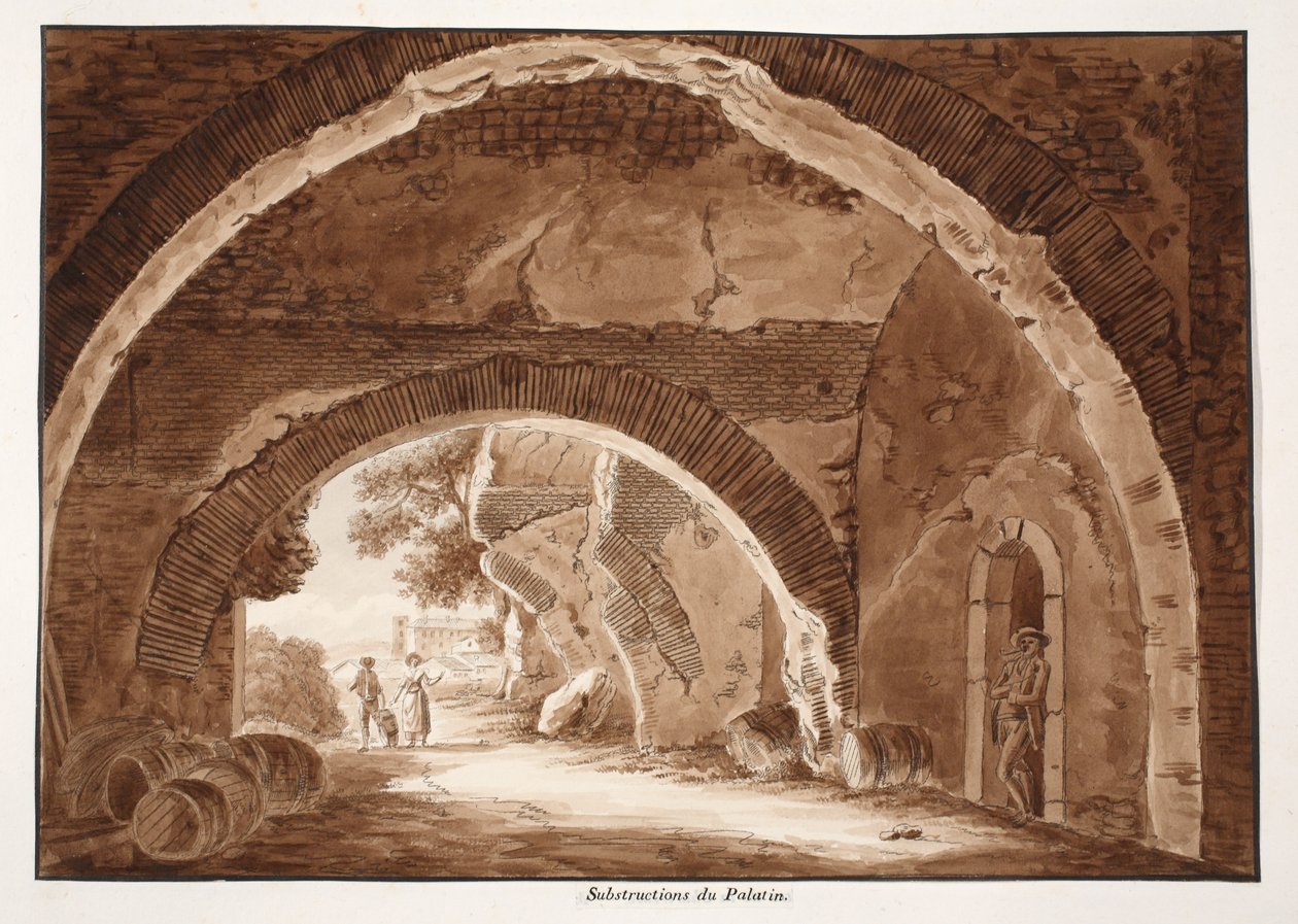 Fondazioni del Palatino, 1833 da Agostino Tofanelli