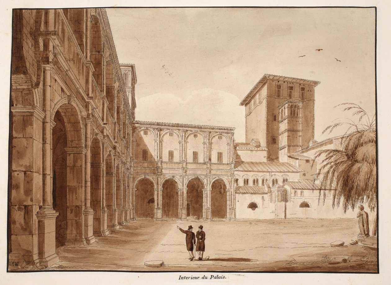 Dentro il Palazzo di Venezia, 1833 da Agostino Tofanelli