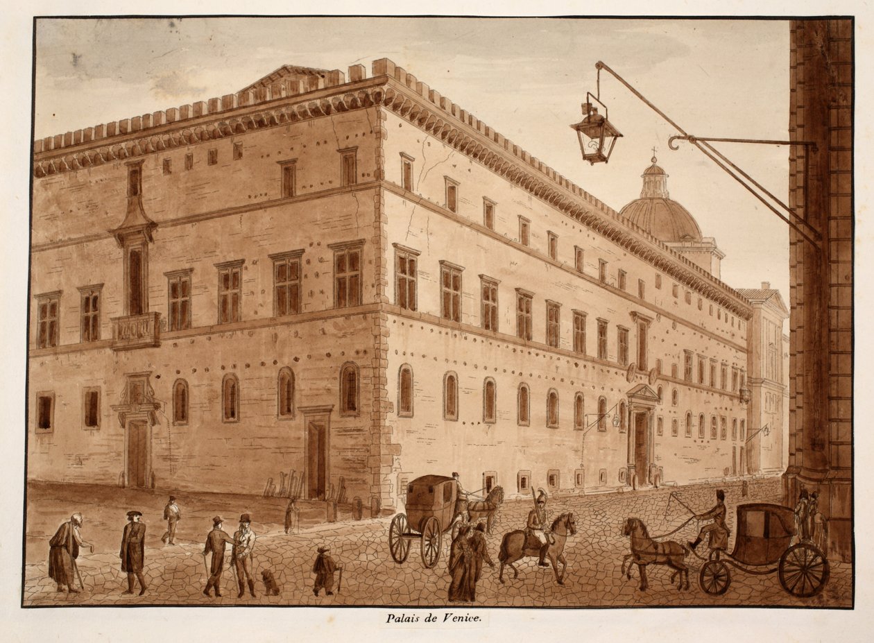 Palazzo di Venezia, 1833 da Agostino Tofanelli