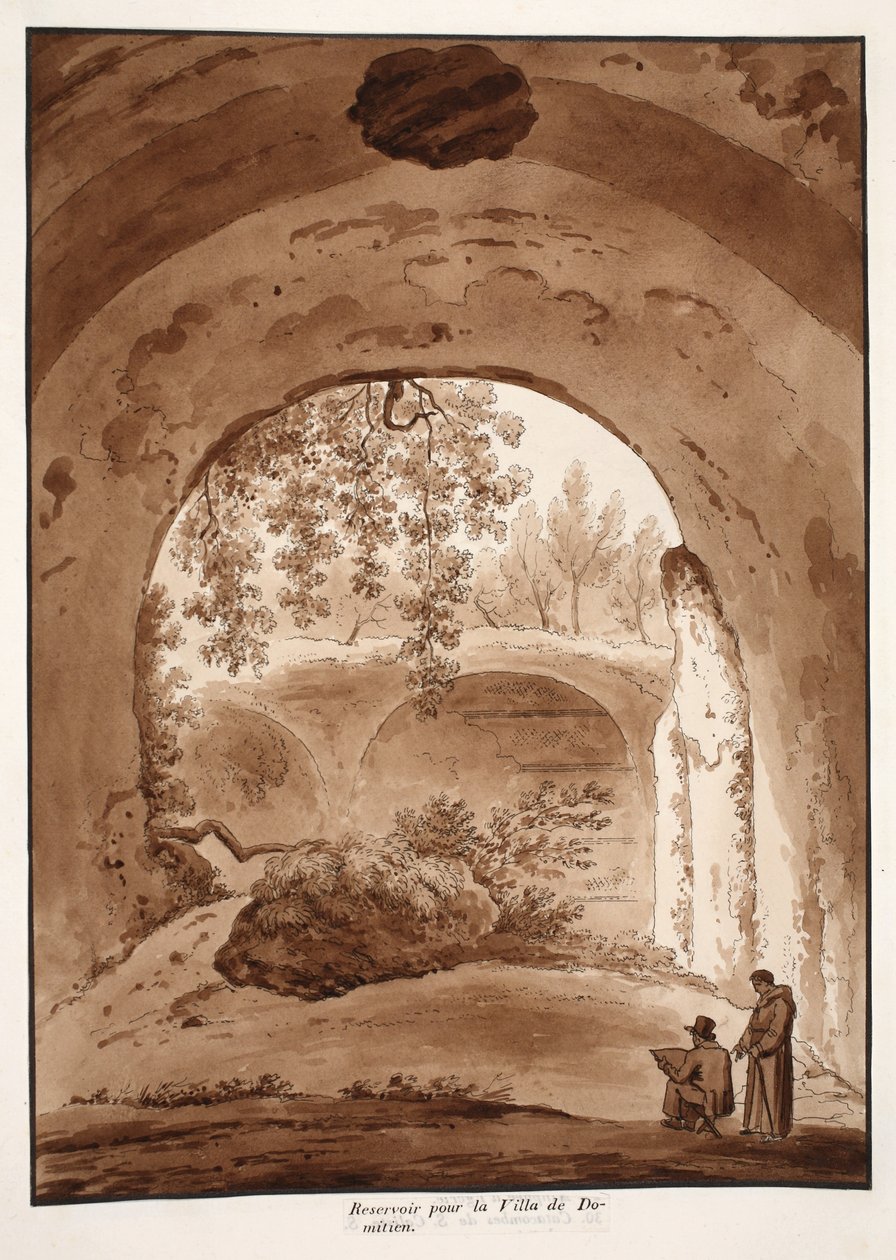 Serbatoio per la Villa di Domiziano, 1833 da Agostino Tofanelli