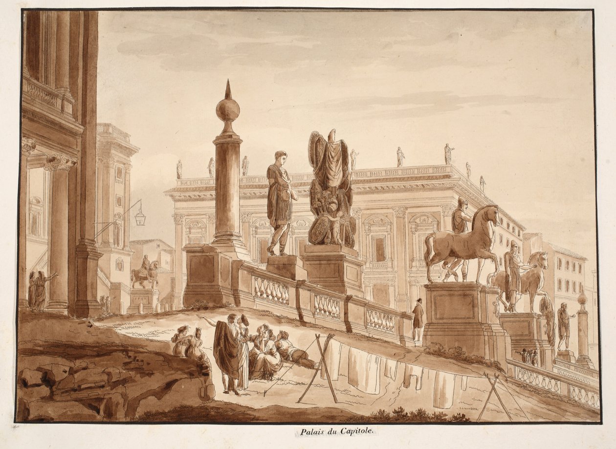 I Palazzi Capitolini, 1833 da Agostino Tofanelli