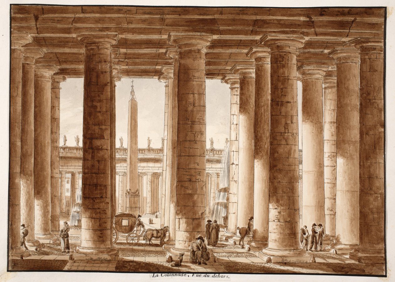 La Colonnata di Piazza San Pietro, vista dall