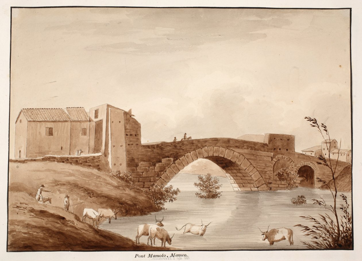 Il Ponte Mammolo, 1833 da Agostino Tofanelli