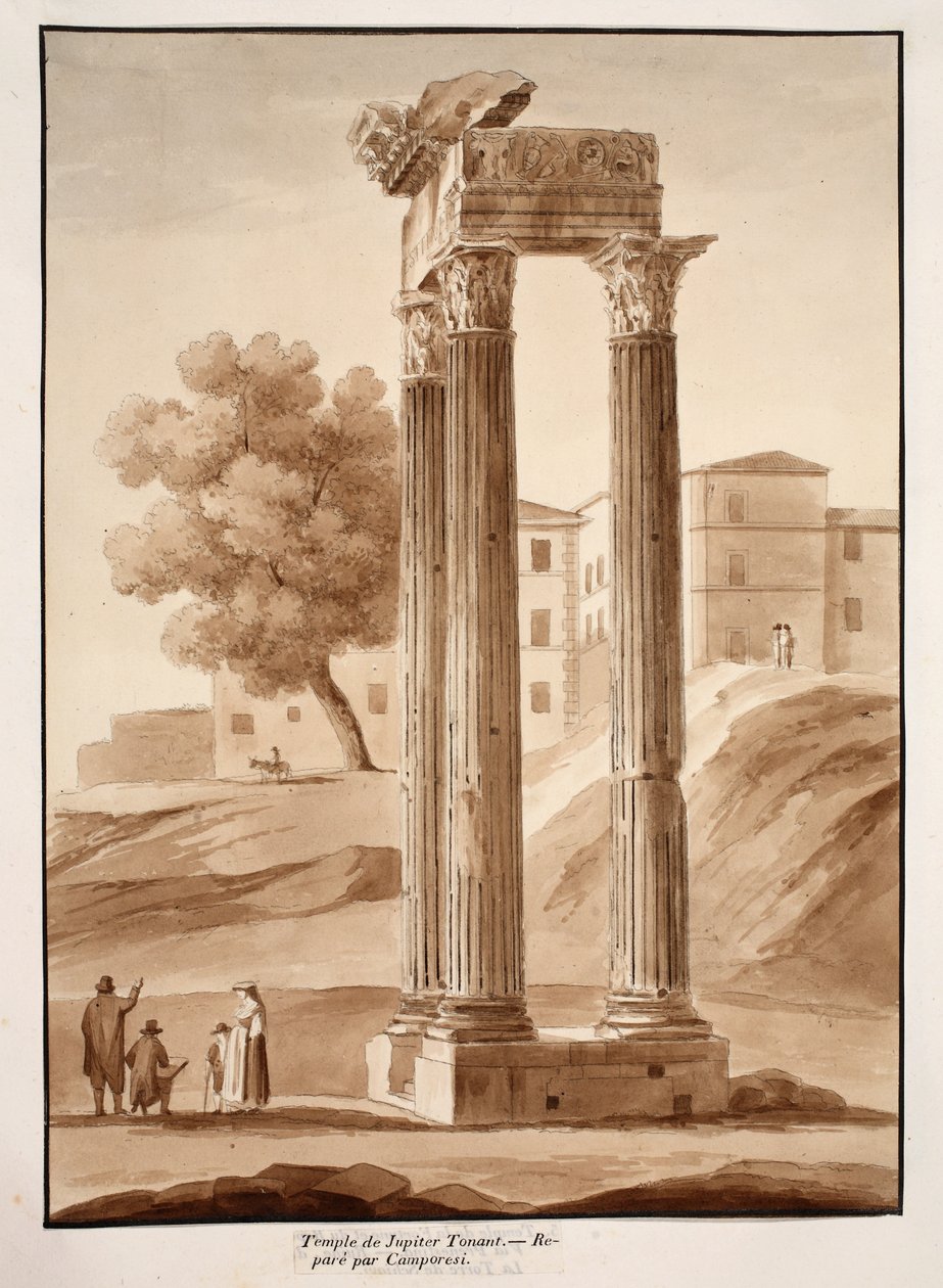 Il Tempio di Giove Tonante - Restaurato da Camporesi, 1833 da Agostino Tofanelli