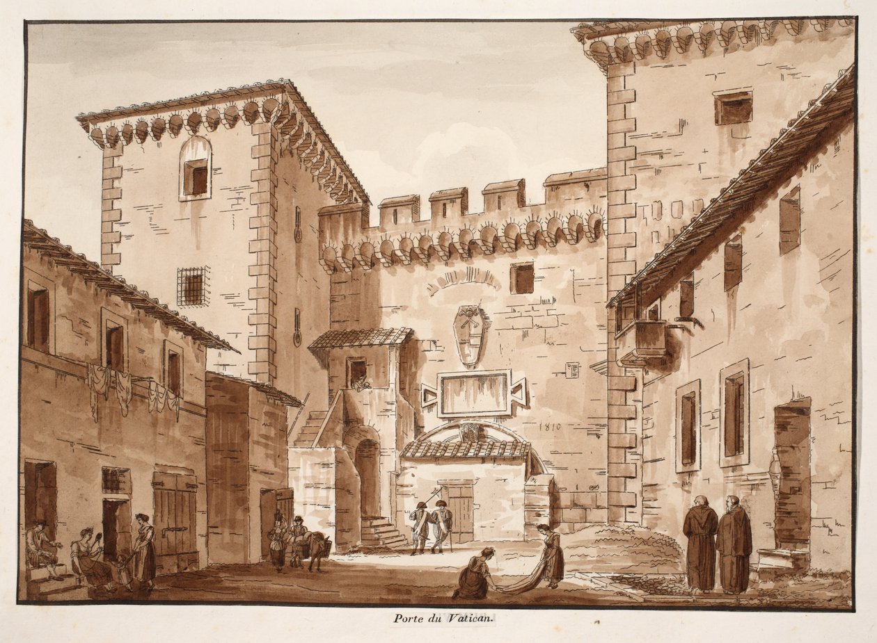 La porta del Vaticano, 1833 da Agostino Tofanelli