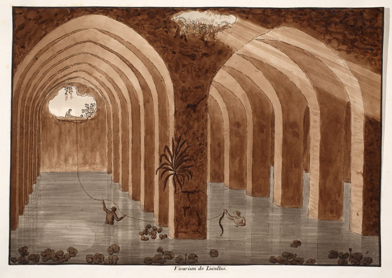 Il vivarium di Lucullo, 1833 da Agostino Tofanelli