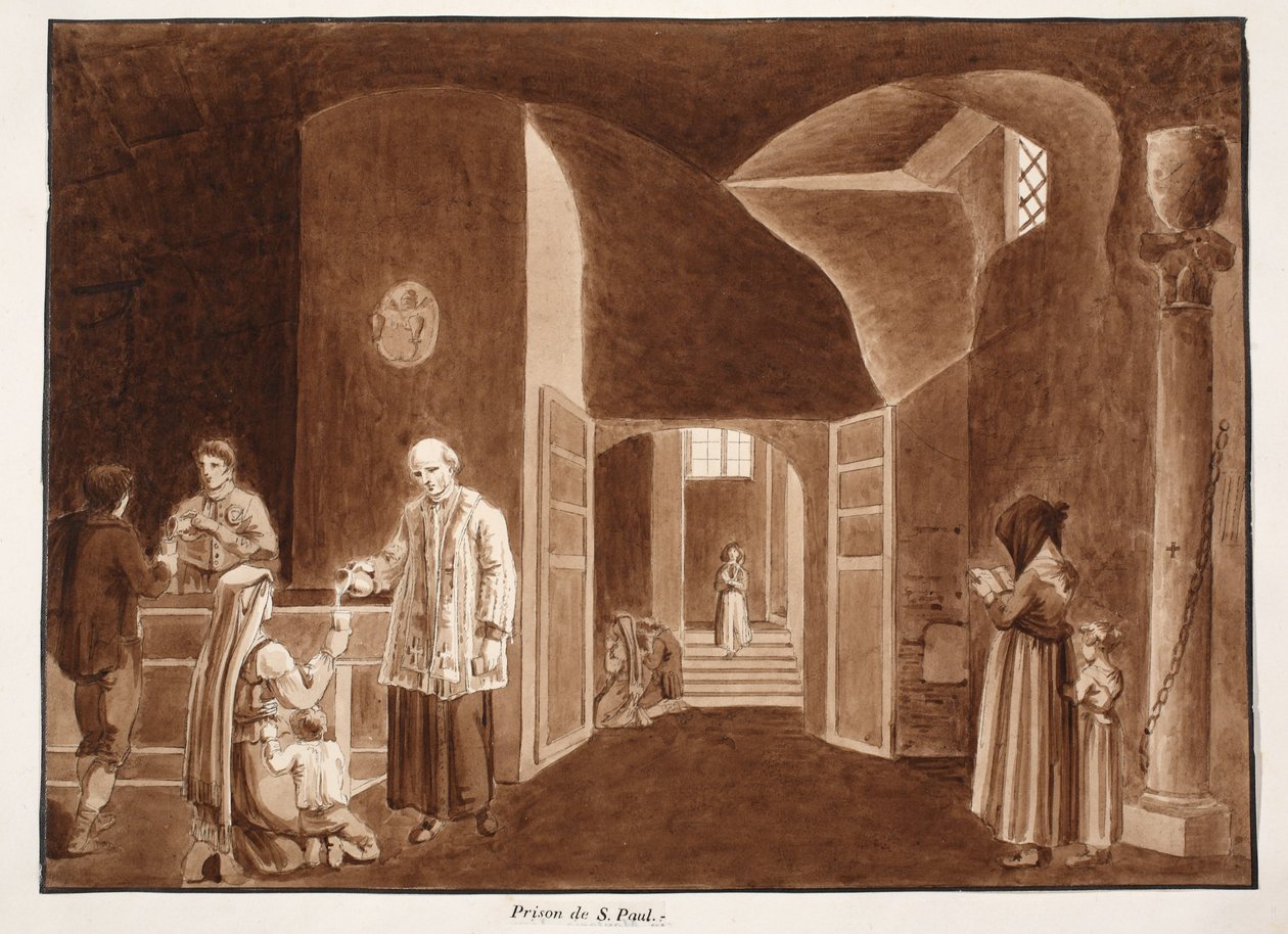 La prigione di San Paolo, 1833 da Agostino Tofanelli