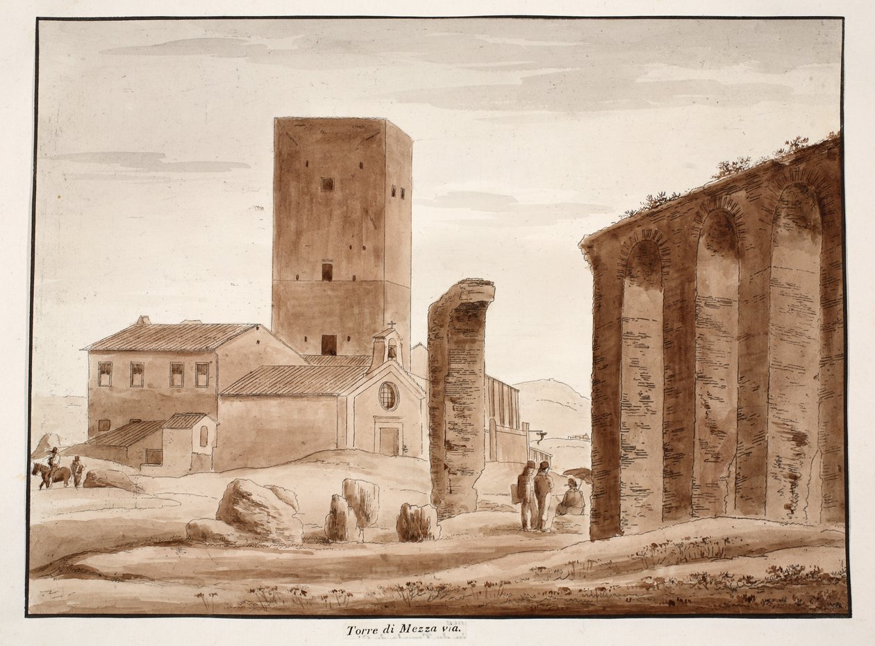 Torre di Mezza via, 1833 da Agostino Tofanelli