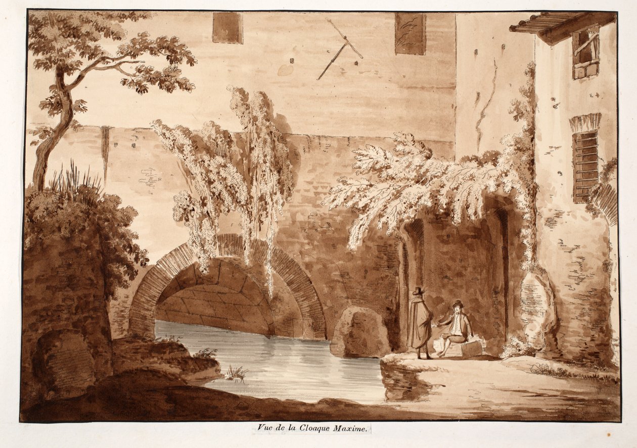 Veduta della Cloaca Maxima, 1833 da Agostino Tofanelli