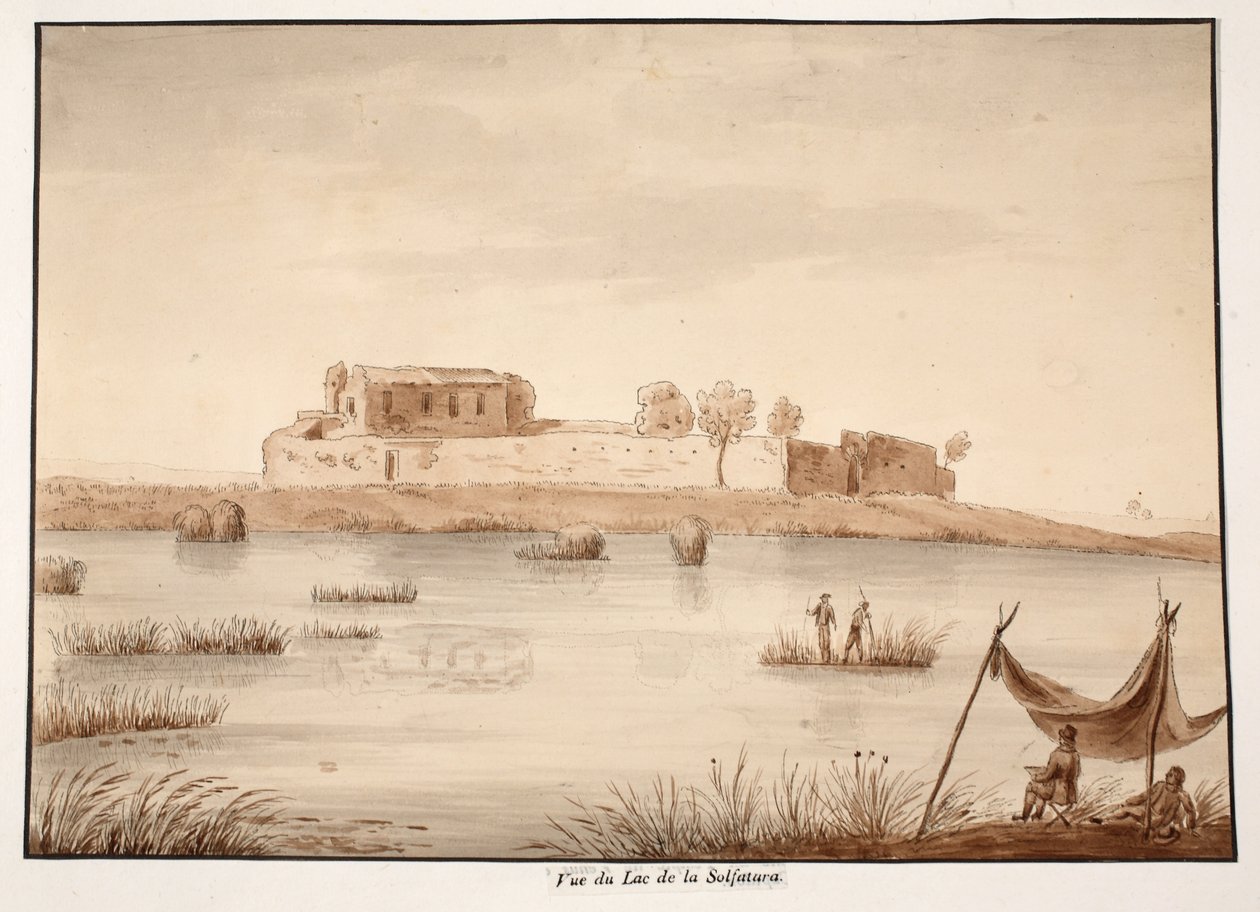 Veduta del Lago di Solfatura, 1833 da Agostino Tofanelli
