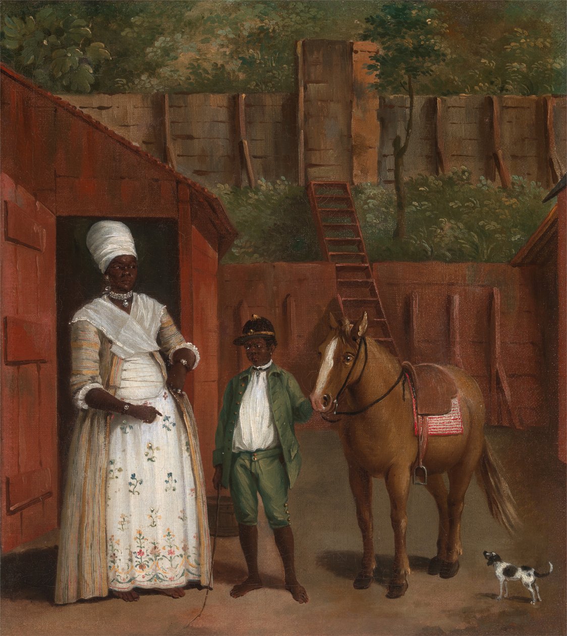 Una madre con suo figlio e un pony, ca. 1775 da Agostino Brunias