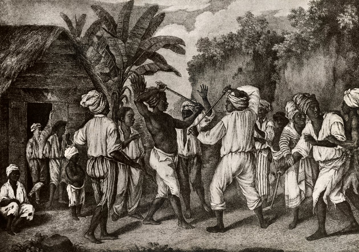 Incontro di bastonatura tra negri inglesi e francesi sull