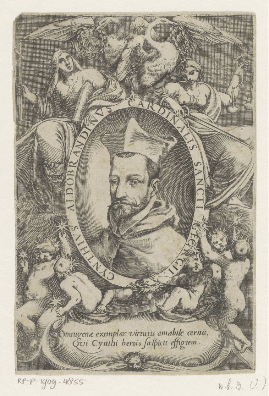 Ritratto del cardinale Cinzio Aldobrandini da Agostino Carracci (possibly)