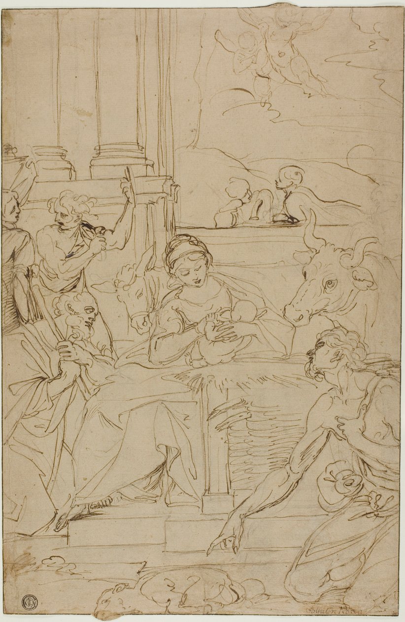 Adorazione dei pastori da Agostino Carracci