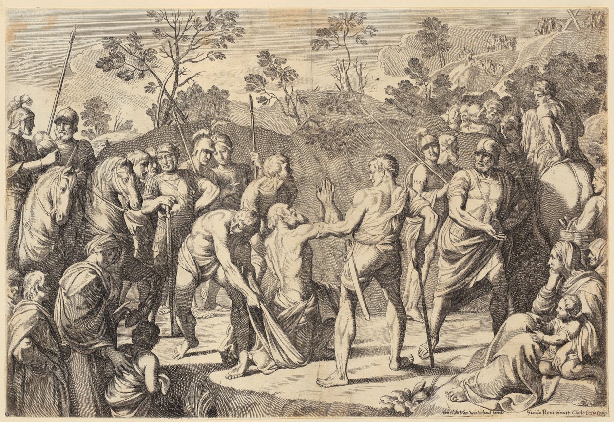 Enea fugge da Troia con la sua famiglia da Agostino Carracci