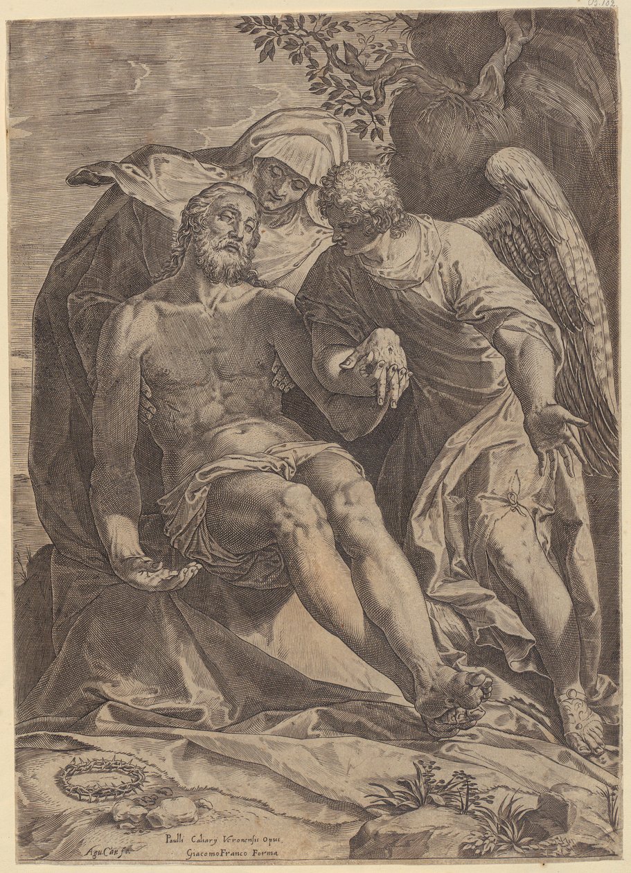 Compianto di Cristo [Pietà] da Agostino Carracci
